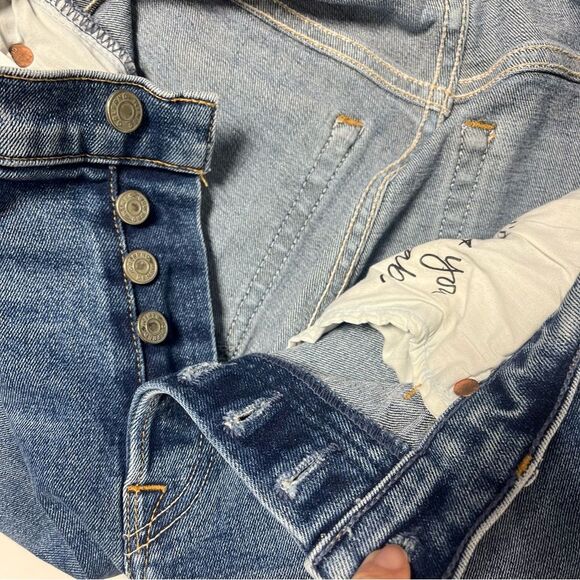 GRLFRND  Karolina High-Rise  Raw Hem Distressed Skinny Jean in  Sixpence 25 - Picture 12 of 16